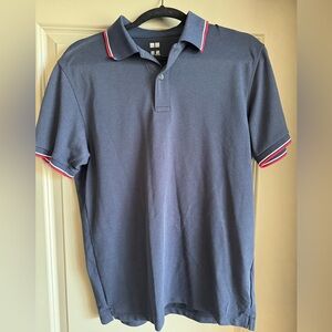Navy Blue Uniqlo Dry-Ex Pique Polo
